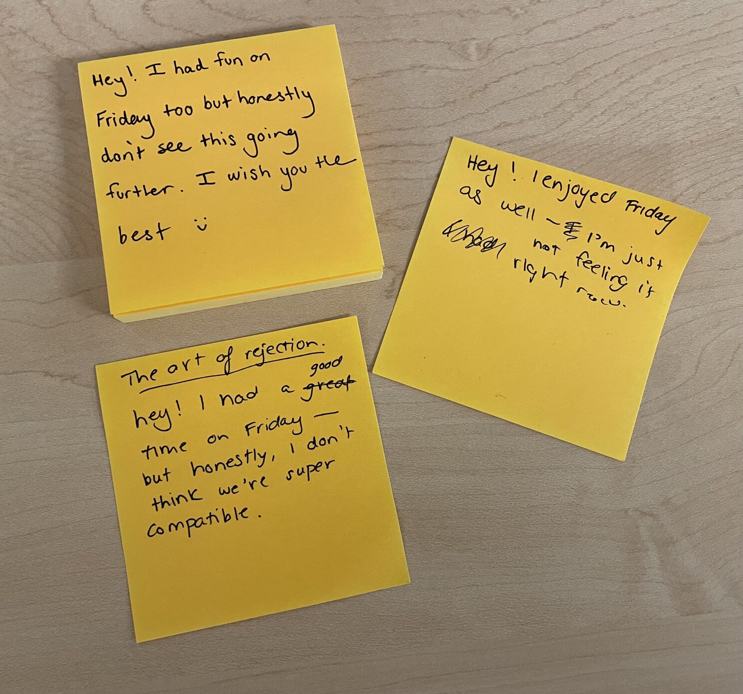 Cat's Chronicles text message drafts